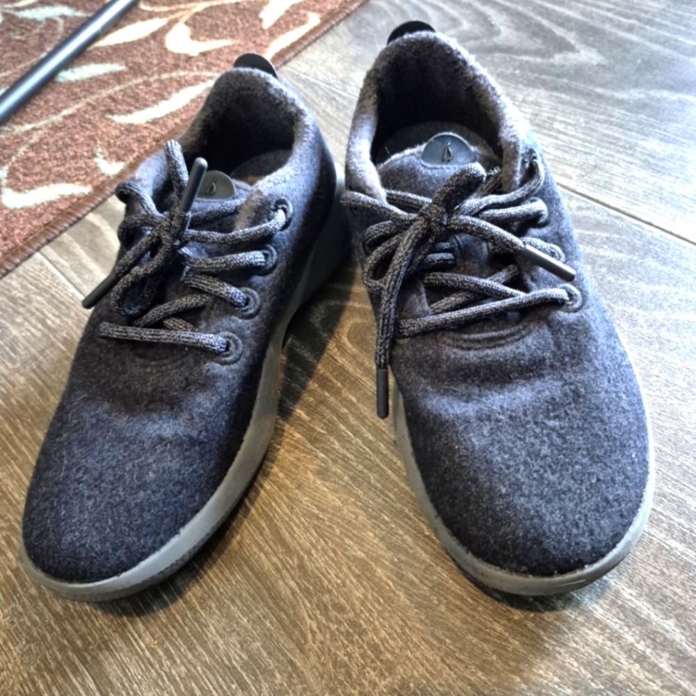 Allbirds Gray Wool Sneakers Mizzle Size 8